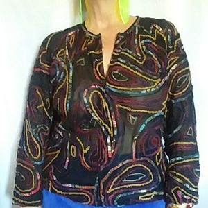 CHICOS  JACKET IN CONFETTI